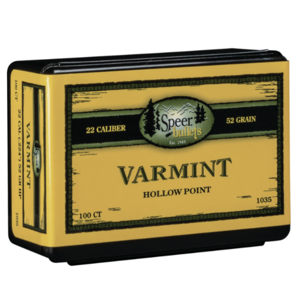 Speer .224 / 22 52 Grain Hollow Point (100)