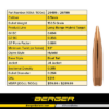 Berger Long Range Hybrid Target Bullets .264 Diameter (6.5mm) 153.5 Grain Open Tip Match - Image 2
