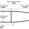 Berger Elite Hunter Bullets 0.243 (243 Caliber, 6mm) 108 Grain Hollow Point Boat Tail Box of 100 - Image 3