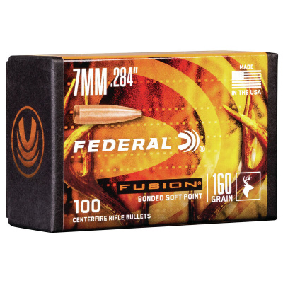 Federal .284 / 7mm 175 Grain Fusion Bonded SP Bullet (100 ct.)
