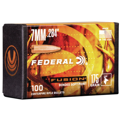 Federal .284 / 7mm 160 Grain Fusion Bonded SP Bullet (100 ct.)