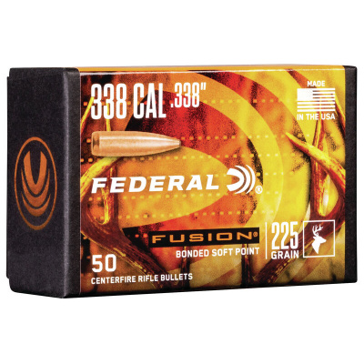 Federal .338 / 338 225 Grain Fusion Bonded SP Bullet (50 ct.)