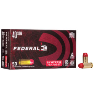 Federal Syntech Range Ammunition 40 S&W 165 Grain Jacketed Flat Point Box of 50