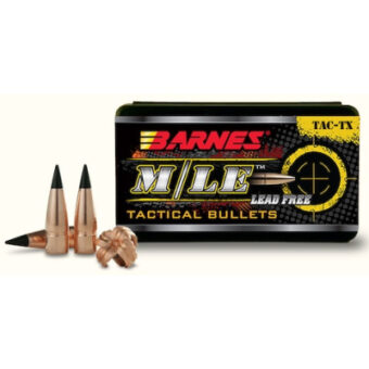 Barnes TAC-TX Bullets 0.264 (264 Caliber, 6.5mm) 115 Grain Polymer Tipped Box of 50