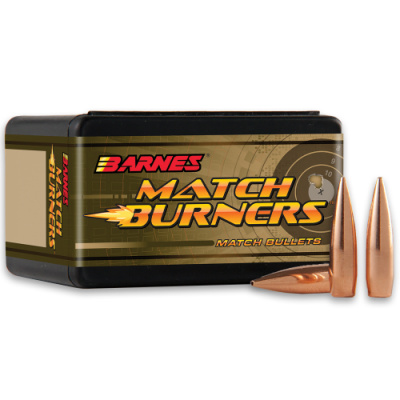 Barnes Match Burner Bullets .264 Diameter (6.5mm) 145 Grain Open Tip Match