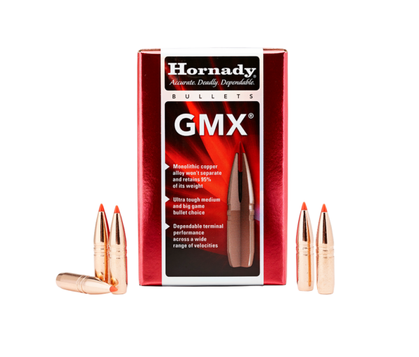 Hornady CX Bullets 0.308 (30 Caliber, 7.62mm) 165 Grain Solid Hollow Point Box of 50