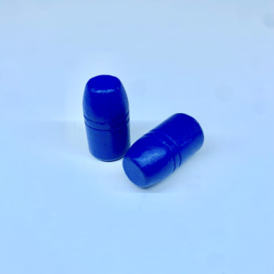 The Blue Bullets  Bullets .452 Diameter (45 Caliber) 320 Grain Round Nose Flat Point