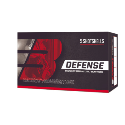 Barnes Defense Ammunition 20 Gauge 2-3/4" 3 Buck Box of 5