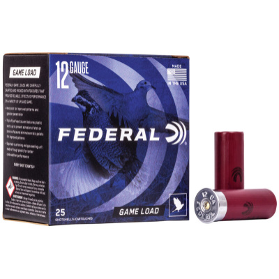 Federal Upland Heavy Field Game-Shok Ammunition 12 Gauge 2-3/4" #8 1 oz Shot Box of 25