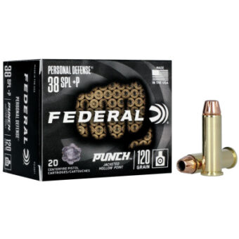 Federal Premium Personal Defense Ammunition 38 Special 120 Grain Jacketed Hollow Point Box of 20
