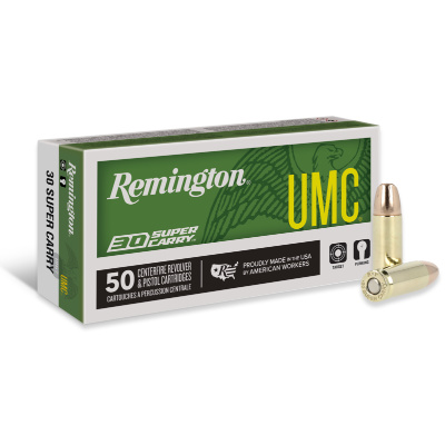 Remington UMC Ammunition 30 Super Carry 100 Grain Full Metal Jacket Box of 50