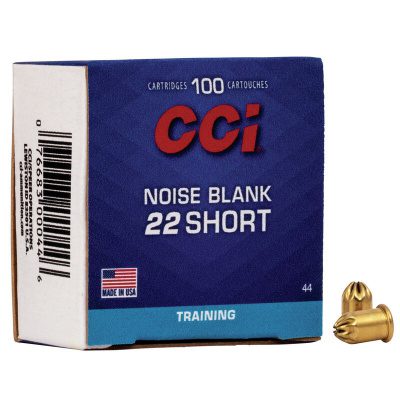 CCI Noise Blank Ammunition 22 Short Blanks Box of 100