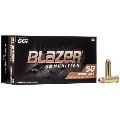 Blazer Brass Ammunition 38 Special 125 Grain Full Metal Jacket Box of 50