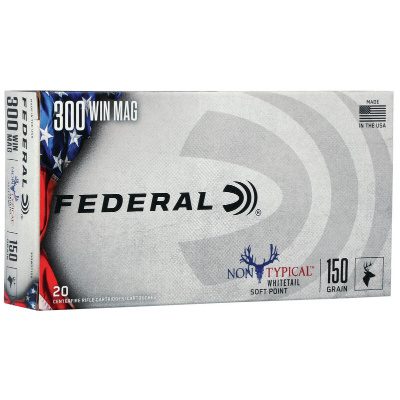 Federal Non-Typical Ammunition 300 Winchester Magnum 150 Grain Spire Point Box of 20