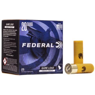 Federal Upland Heavy Field Ammunition 20 Gauge 2-3/4" #7.5 1 oz Shot Box of 25