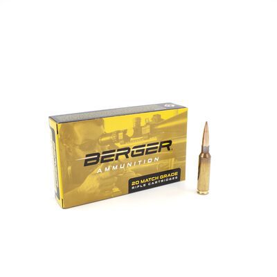 Berger Ammunition 6.5 Creedmoor 140 Grain Hybrid Target Jacketed Hollow Point Box of 20