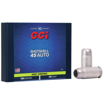 CCI Ammunition 45 ACP 120 Grain Shotshell Box of 10