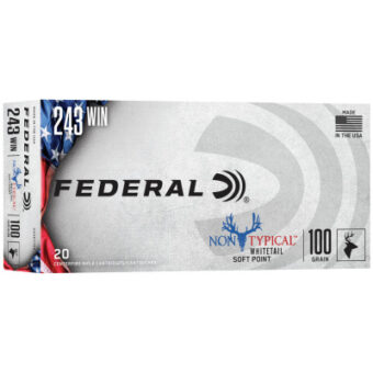 Federal Non-Typical Ammunition 243 Winchester 100 Grain Spire Point Box of 20