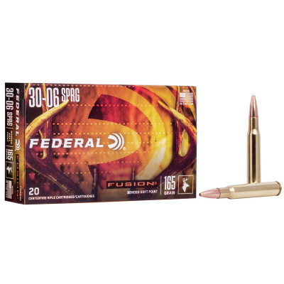 Federal Fusion Ammunition 30-06 Springfield 165 Grain Soft Point Box of 20