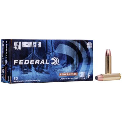 Federal Ammunition 450 Bushmaster 300 Grain Jacketed Soft Point Box of 20