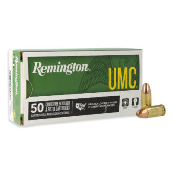 Remington UMC Ammunition 9mm Luger 115 Grain Full Metal Jacket