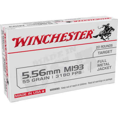 Winchester Ammunition 5.56x45mm NATO 55 Grain Full Metal Jacket