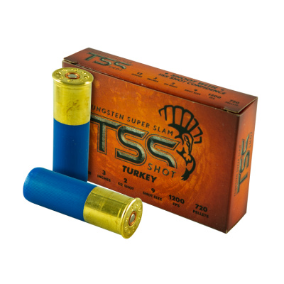 TSS Shot Tungsten Super Slam Ammunition 12 Gauge 3" #9 2 oz Tungsten Shot Box of 5