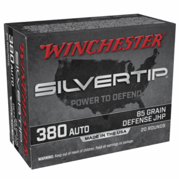 Winchester Silvertip Ammunition 380 ACP 85 Grain Jacketed Hollow Point Box of 20
