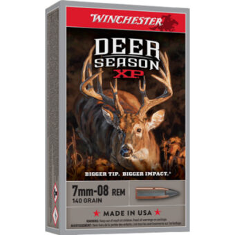 Winchester Deer Season Ammunition 7mm-08 Remington 140 Grain Polymer Tipped Box of 20