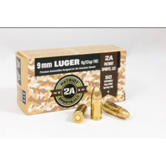 Patriot Sports 9MM 124 Gr FMJ