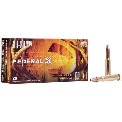 Federal Fusion Ammunition 30-30 Winchester 170 Grain Bonded Spitzer Box of 20