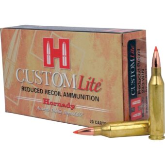 Hornady Custom Lite Ammunition 243 Winchester 87 Grain SST Polymer Tipped Box of 20