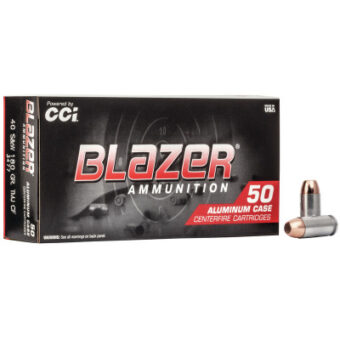 Blazer Clean-Fire Ammunition 40 S&W 180 Grain Total Metal Jacket Box of 50