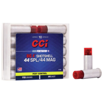 CCI More Penetration Ammunition 44 Special/ 44 Magnum 110 Grain Shotshell Box of 10