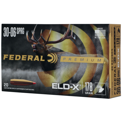 Federal Premium Ammunition 30-06 Springfield 178 Grain ELD-X Polymer Tipped Box of 20