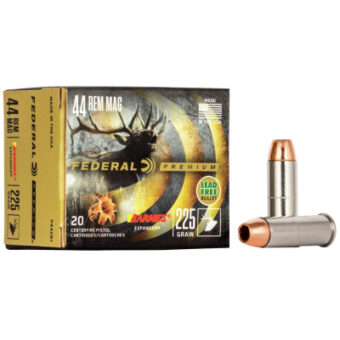 Federal Premium Personal Defense Ammunition 44 Remington Magnum 225 Grain Jacketed Hollow Point Box of 20