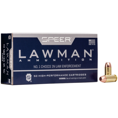 Speer Lawman Ammunition 40 S&W 165 Grain Total Metal Jacket Box of 50