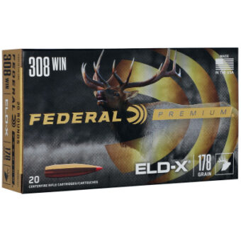 Federal Premium Ammunition 308 Winchester 178 Grain ELD-X Polymer Tipped Box of 20
