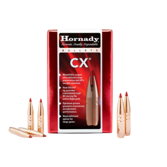 Hornady CX Bullets 0.264 (264 Caliber, 6.5mm) 120 Grain Solid Hollow Point Box of 50