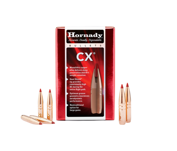 Hornady CX Bullets 0.264 (264 Caliber, 6.5mm) 120 Grain Solid Hollow Point Box of 50