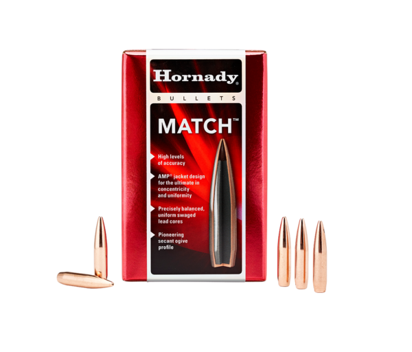 Hornady  Bullets .308 Diameter (30 Caliber/7.62mm) 168 Grain Boat Tail Hollow Point