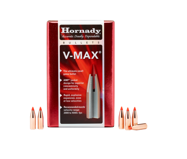 Hornady V-Max Bullets 0.264 (264 Caliber, 6.5mm) 95 Grain Polymer Tipped Box of 100