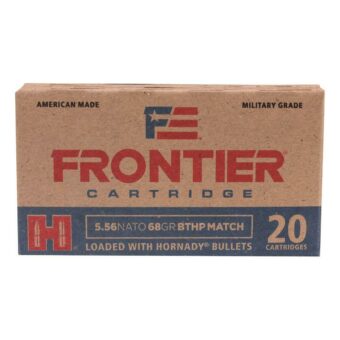 Frontier Ammunition 5.56x45mm NATO 68 Grain Jacketed Hollow Point Box of 20