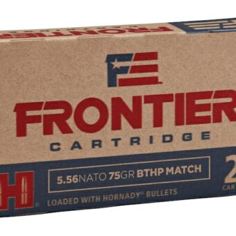 Frontier Ammunition 5.56x45mm NATO 75 Grain Jacketed Hollow Point Box of 20