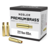 Nosler 222 Remington Brass Bag of 100 - Image 2