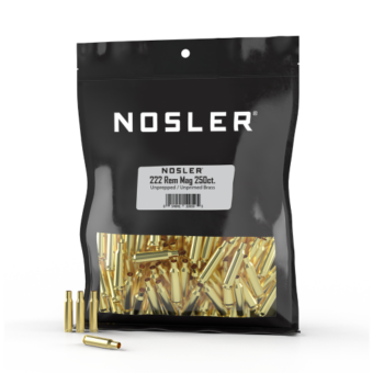 Nosler 222 Remington Magnum Brass Bag of 250