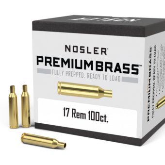 Nosler 17 Remington Brass Bag of 100