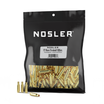 Nosler 17 Remington Fireball Brass Bag of 100