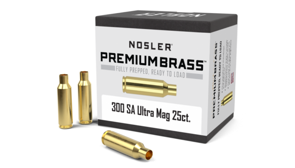 Nosler 300 Remington Short Action Ultra Mag (SAUM) Brass Bag of 25