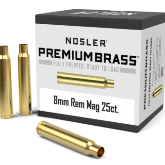 Nosler 8mm Remington Magnum Brass Bag of 25